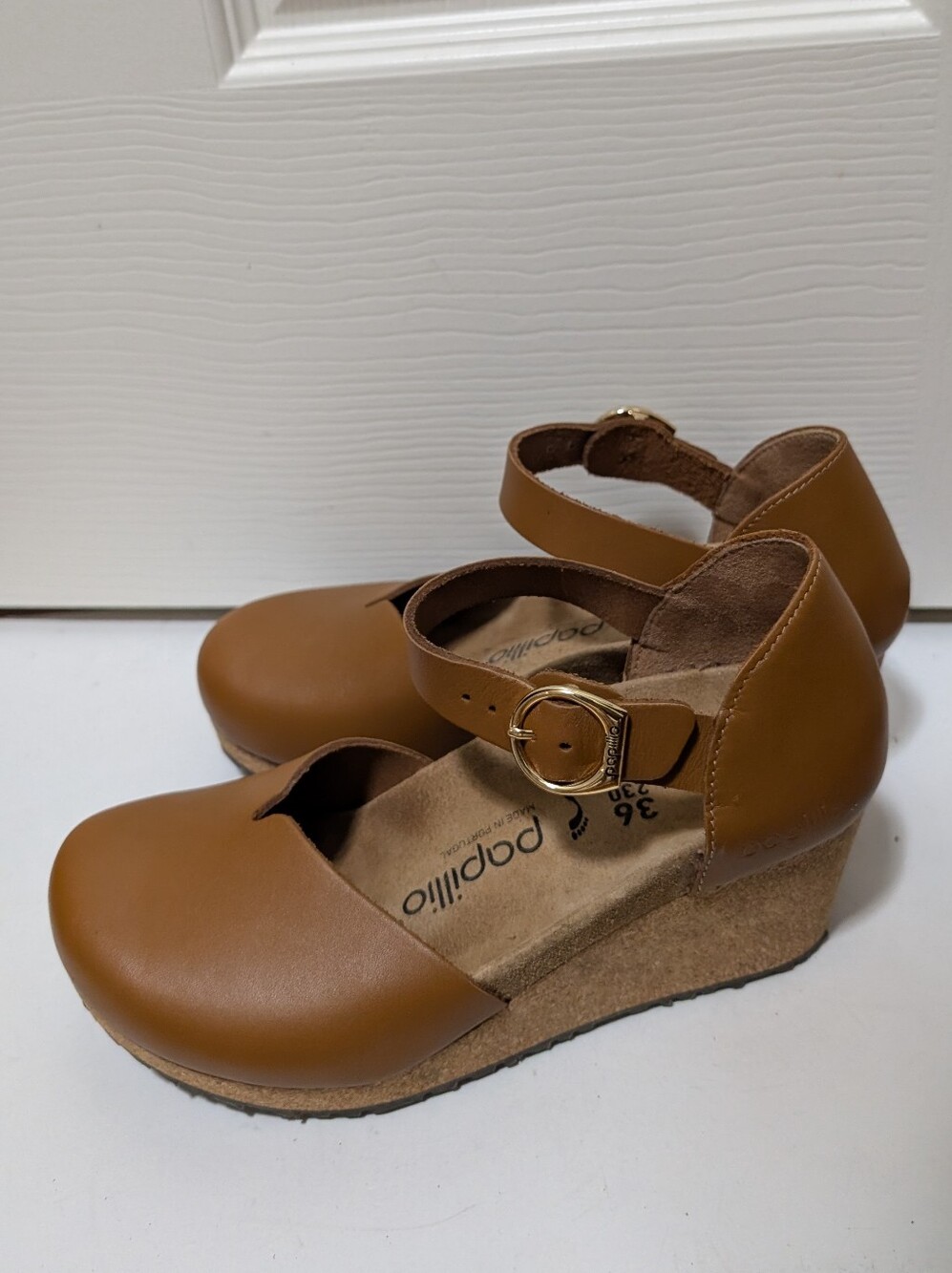 Birkenstock Papillio Mary Ring-Buckle Cognac Brown Tan Size 36 - Picture 5 of 7